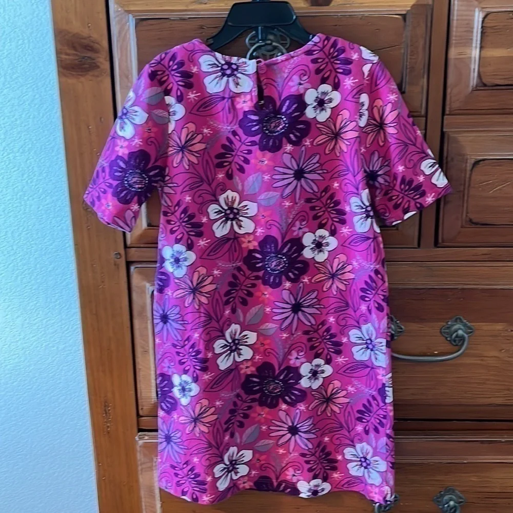 Gymboree Girls pink and purple tunic dress size medium 7/8 preloved